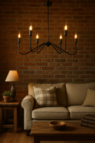 lampa wisząca -sufitowa-czarna