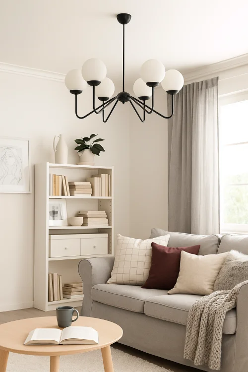 lampa do salonu czarna