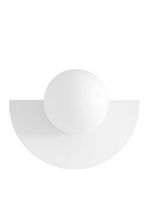 biała designerska lampka biurkowa