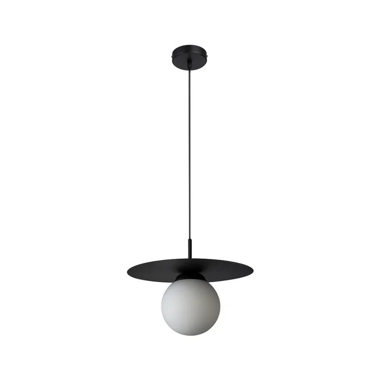 nowoczesna czarna lampa do salonu
