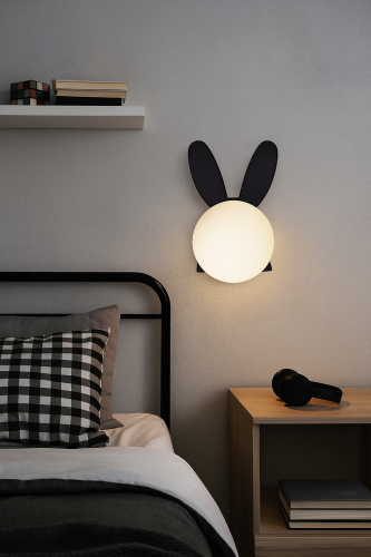 lampa ścienna królik do sypialni