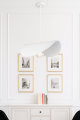 biała nowoczesna lampa do salonu