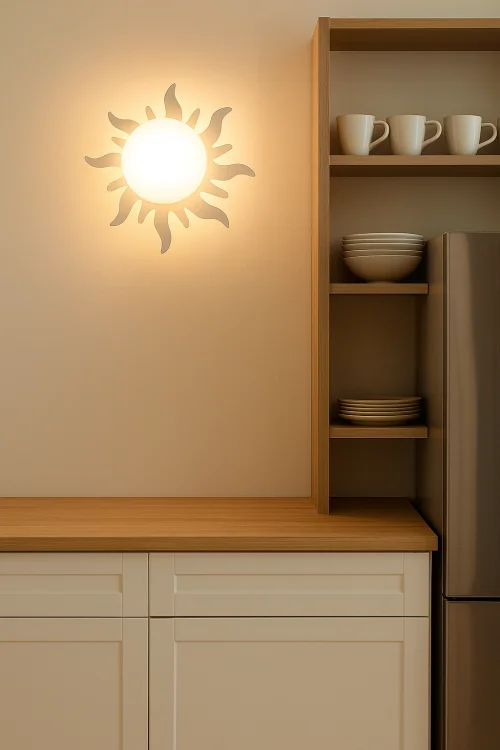 nowoczesna lampa ścienna do kuchni