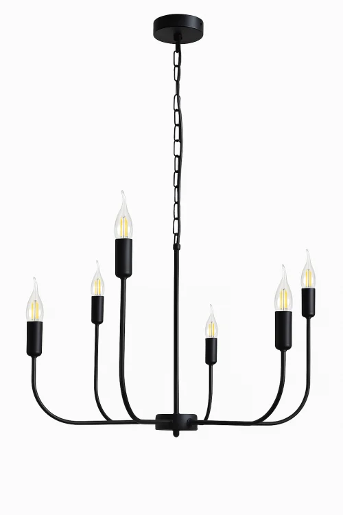 nowoczesna lampa świeczkowa do salonu