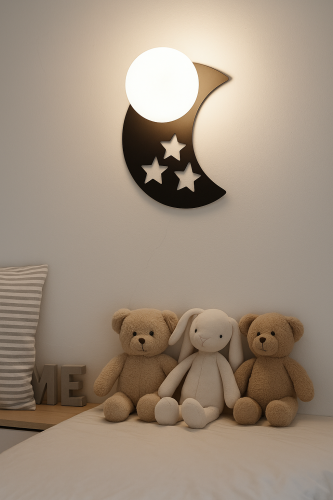 lampa ścienna kinkiet księżyc