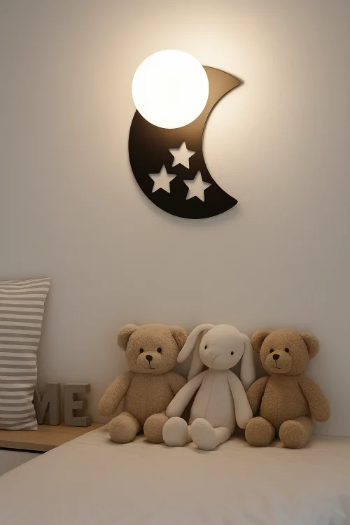 lampa ścienna kinkiet księżyc