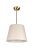 lampa Aurora z mosiądzu klosz beż
