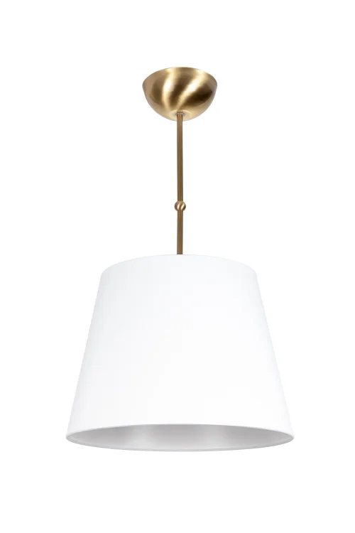 lampa z mosiądzu z abażurem do sypialni salonu
