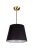 lampa mosiężna Aurora abażur czarny