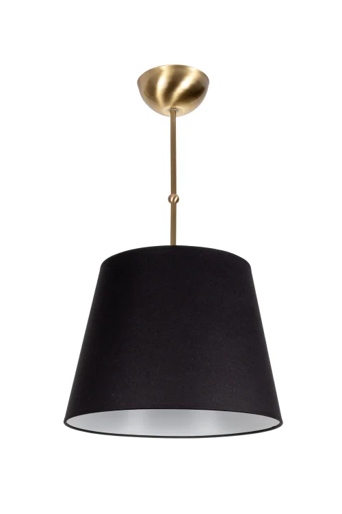 lampa mosiężna Aurora abażur czarny