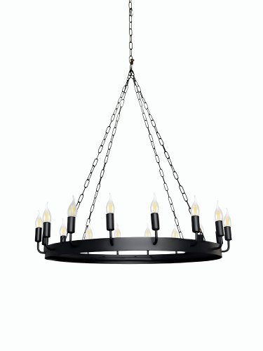 nowoczesna loftowa lampa do wysokich pomieszczeń