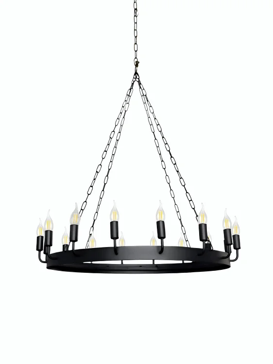 nowoczesna loftowa lampa do wysokich pomieszczeń