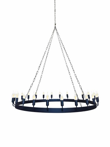 lampa loft czarna do wysokich wnętrz