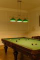 lampa bilardowa mosiężna do pokoju salonu nad stół