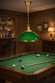 lampa do pokoju bilardowego zielony klosz