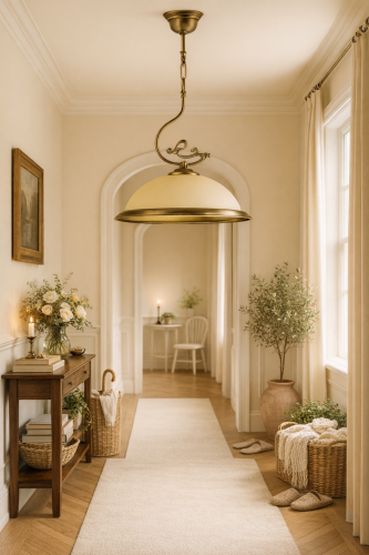 lampa z mosiądzu do korytarza salonu sypialni kuchni