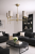 elegancka nowoczesna lampa z mosiądzu do salonu sypailni