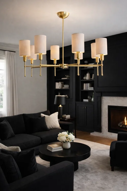 nowoczesna lampa do salonu modern farmhouse