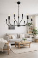 lampa wisząca nowoczesna czarna do salonu