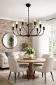 nowoczesna czarna lampa w stylu modern farmhouse