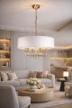 lampa z patynowanego mosiądzu w stylu modern classic