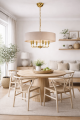nowoczesna lampa do salonu w stylu modern farmhouse