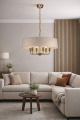 lampa z mosiądzu do salonu w stylu modern classic