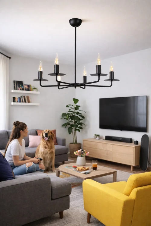 nowoczesna lampa do salonu
