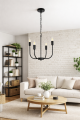 nowoczesna czarna lampa w stylu modern farmhouse