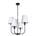 czarna lampa do salonu