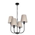 czarna nowoczesna lampa do sypialni