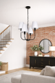 czarna nowoczesna lampa w stylu farmhouse