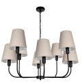 czarna lampa do salonu