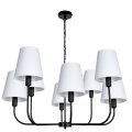 czarna lampa do sypialni