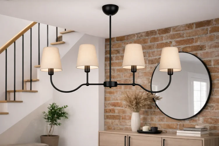 lampa modern farmhouse beżowe abazury