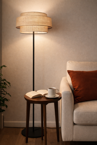 lampa podłogowa stojaca boho