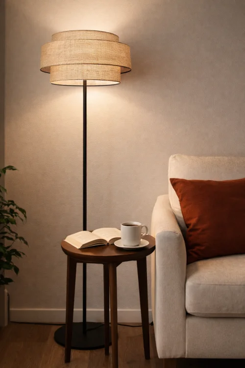 lampa podłogowa stojaca boho