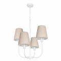 biała nowoczesna lampa w stylu modern farmhouse