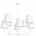 biała lampa sufitowa w stylu prowansalskim