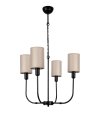 czarna nowoczesna lampa do hotelu