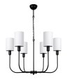 czarna nowoczesna lampa w stylu modern farmhouse