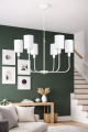 biała nowoczesna lampa w stylu modern tarmhouse