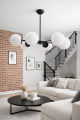 nowoczesna lampa czarna do salonu sypialni