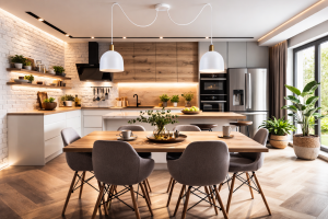 Lampa sufitowa pająk 2-punktowa  MEDO – nowoczesna, biała-patyna, E27, loft, skandynawska, nad stół, do kuchni, salonu, jadalni  