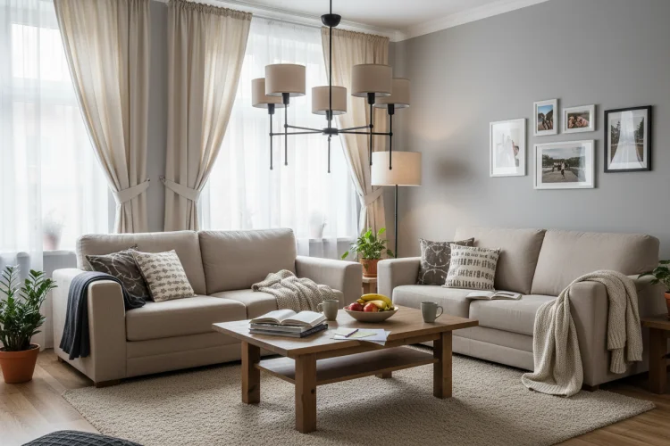 czarna nowoczesna lampa w stylu modern