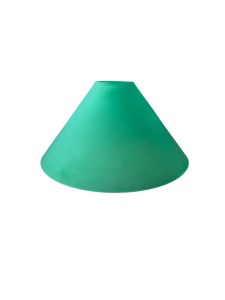 Klosz zielony stożek ze szkła matowanego  