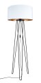 lampa podłogowa biały abazur