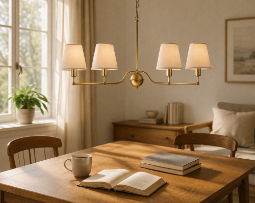 nowoczesna lampa z mosiądzu modern farmhouse