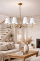 lampa z mosiądzu nad stół modern classic