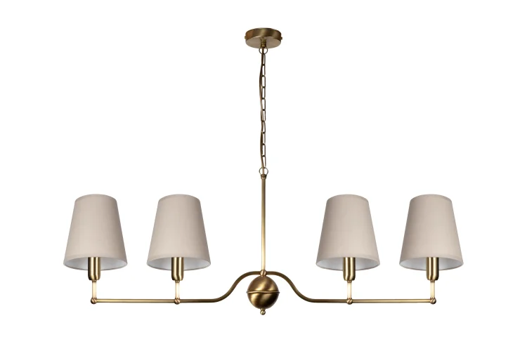 nowoczesna wisząca lampa z mosiądzu do salonu